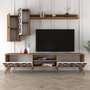 Hanah Home Unidad de TV Class S - Nogal y Blanco